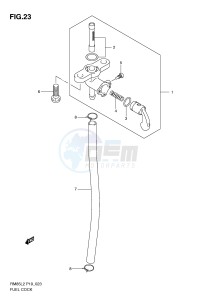 RM85 (P19) drawing FUEL COCK