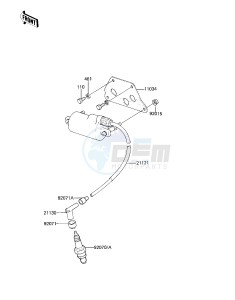 KZ 250 D [CSR] (D2) [CSR] drawing IGNITION COIL -- 81 D2- -