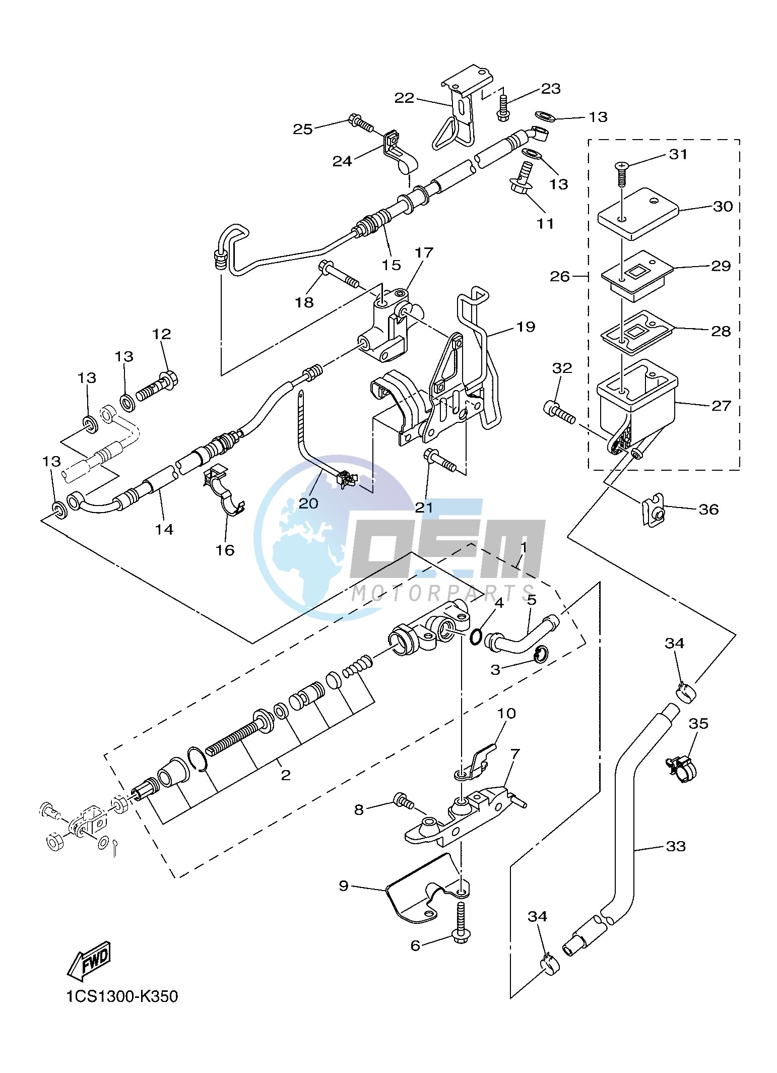 REAR MASTER CYLINDER