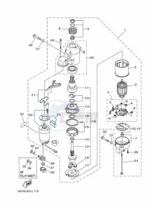 F115AETL drawing STARTER-MOTOR