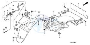 SH300A9 Europe Direct - (ED / ABS) drawing REAR FENDER