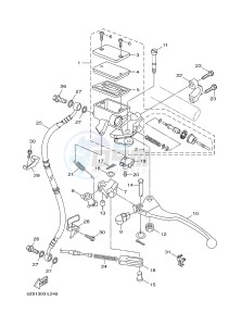 HW125 XENTER 125 (53B6) drawing FRONT MASTER CYLINDER