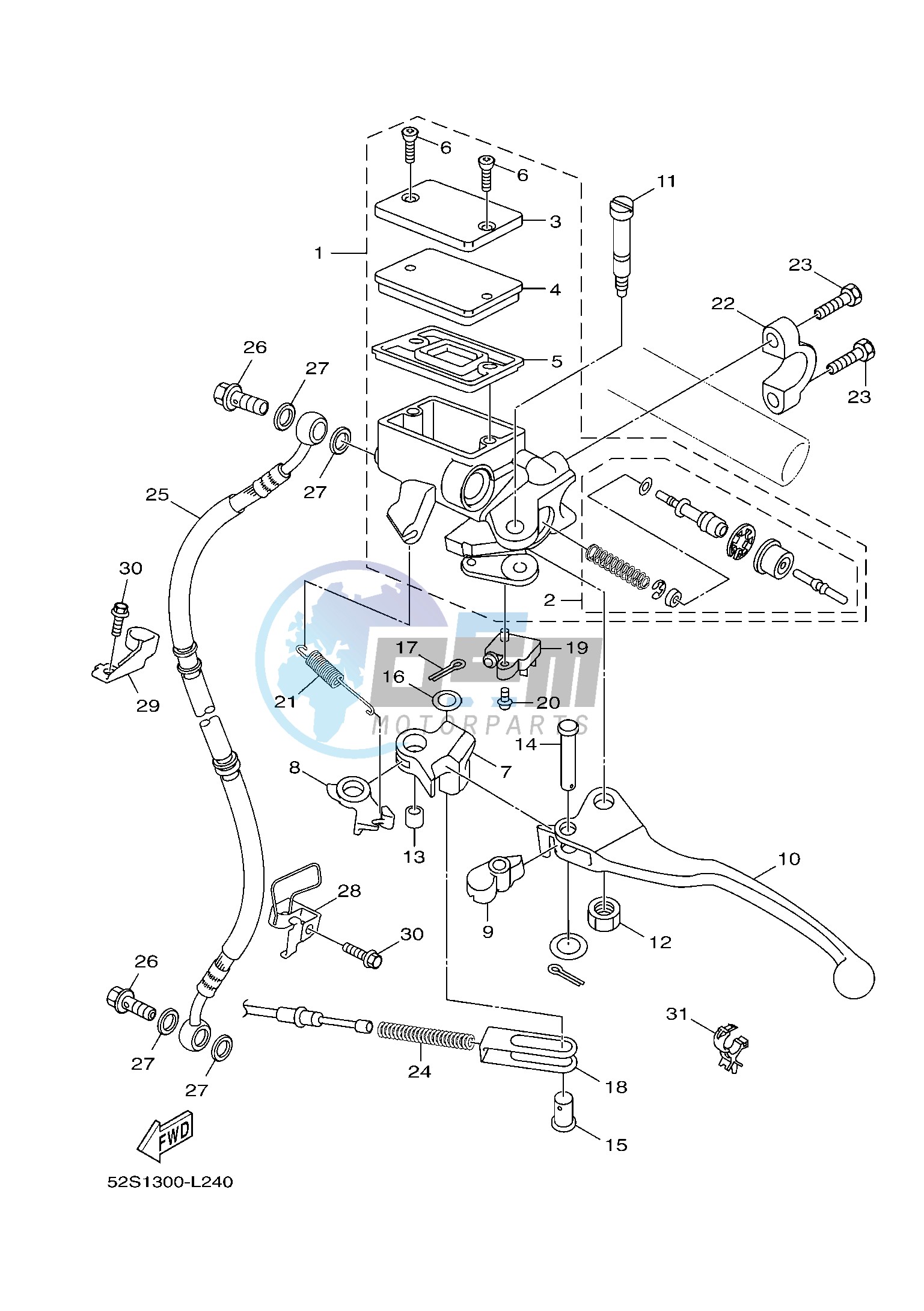 FRONT MASTER CYLINDER