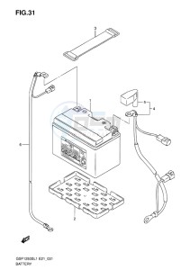 GSF-1250S ABS BANDIT EU drawing BATTERY