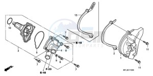 CBR1000RA9 U / ABS drawing WATER PUMP