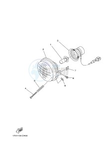 YFM450FWA YFM450DF GRIZZLY 450 IRS (1CUR) drawing HEADLIGHT