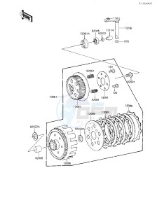 KX 80 E [KX80] (E1) [KX80] drawing CLUTCH