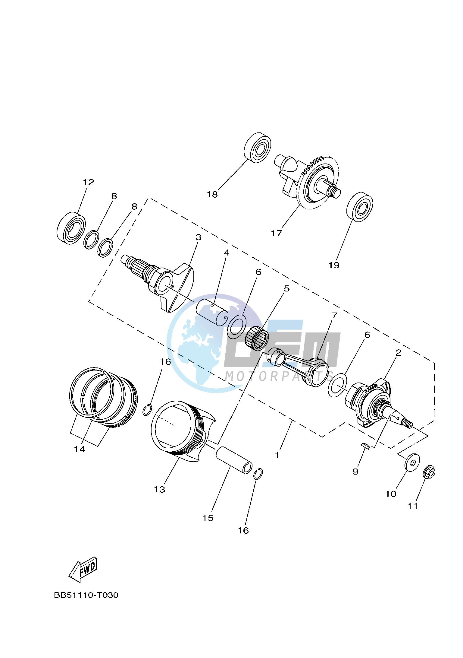 CRANKSHAFT & PISTON