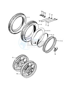 KZ 900 A (A4-A5) drawing WHEELS_TIRES