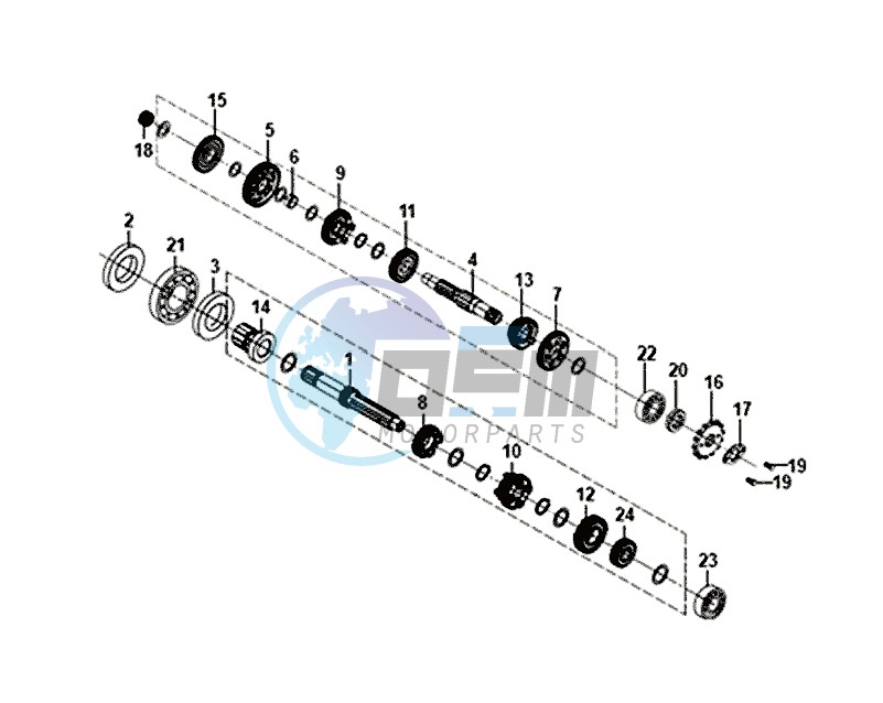 DRIVE SHAFT - CRANKCASE