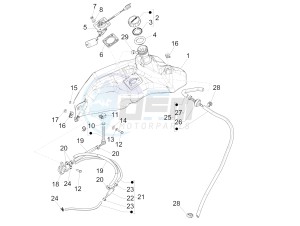 Primavera 50 4T-2V 25 kmh (EMEA) drawing Fuel tank