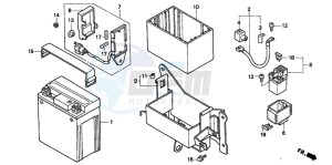 CMX250C REBEL drawing BATTERY