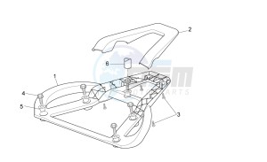 Sport City Street 125 4t 4v e3 drawing Top box support