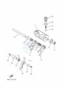 YFM450FWBD KODIAK 450 EPS (BEY2) drawing SHIFT CAM & FORK