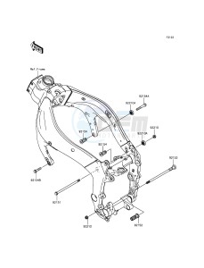 NINJA_ZX-6R ZX636EFFA FR GB XX (EU ME A(FRICA) drawing Engine Mount