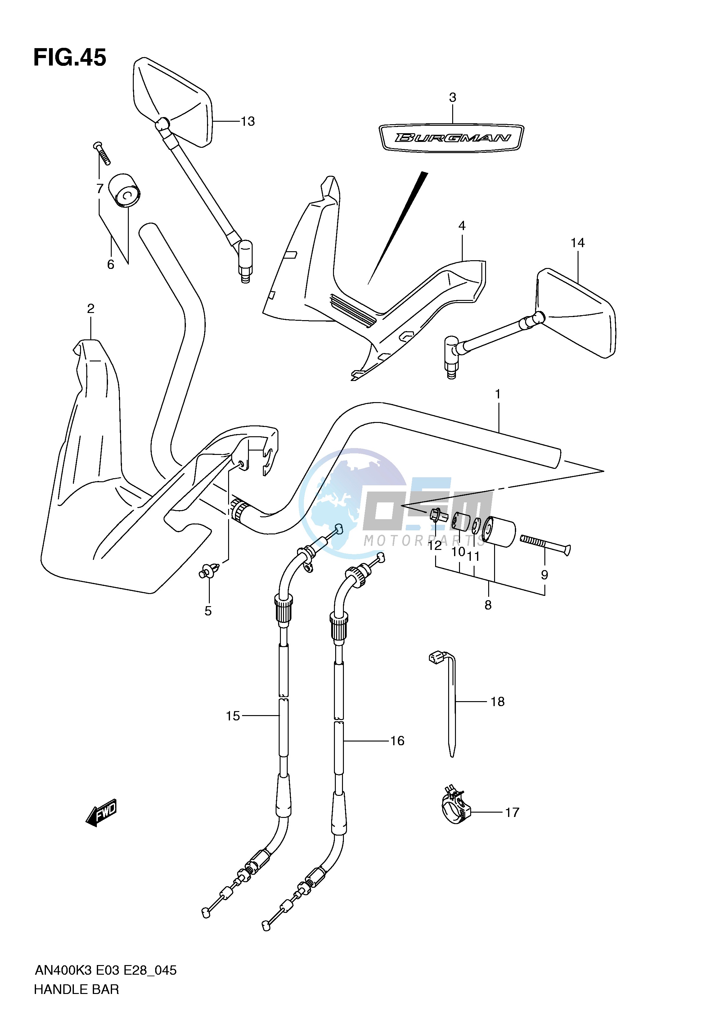 HANDLEBAR (MODEL K3)