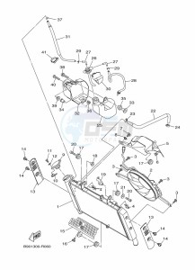 XSR900 MTM850 (BAE1) drawing RADIATOR & HOSE