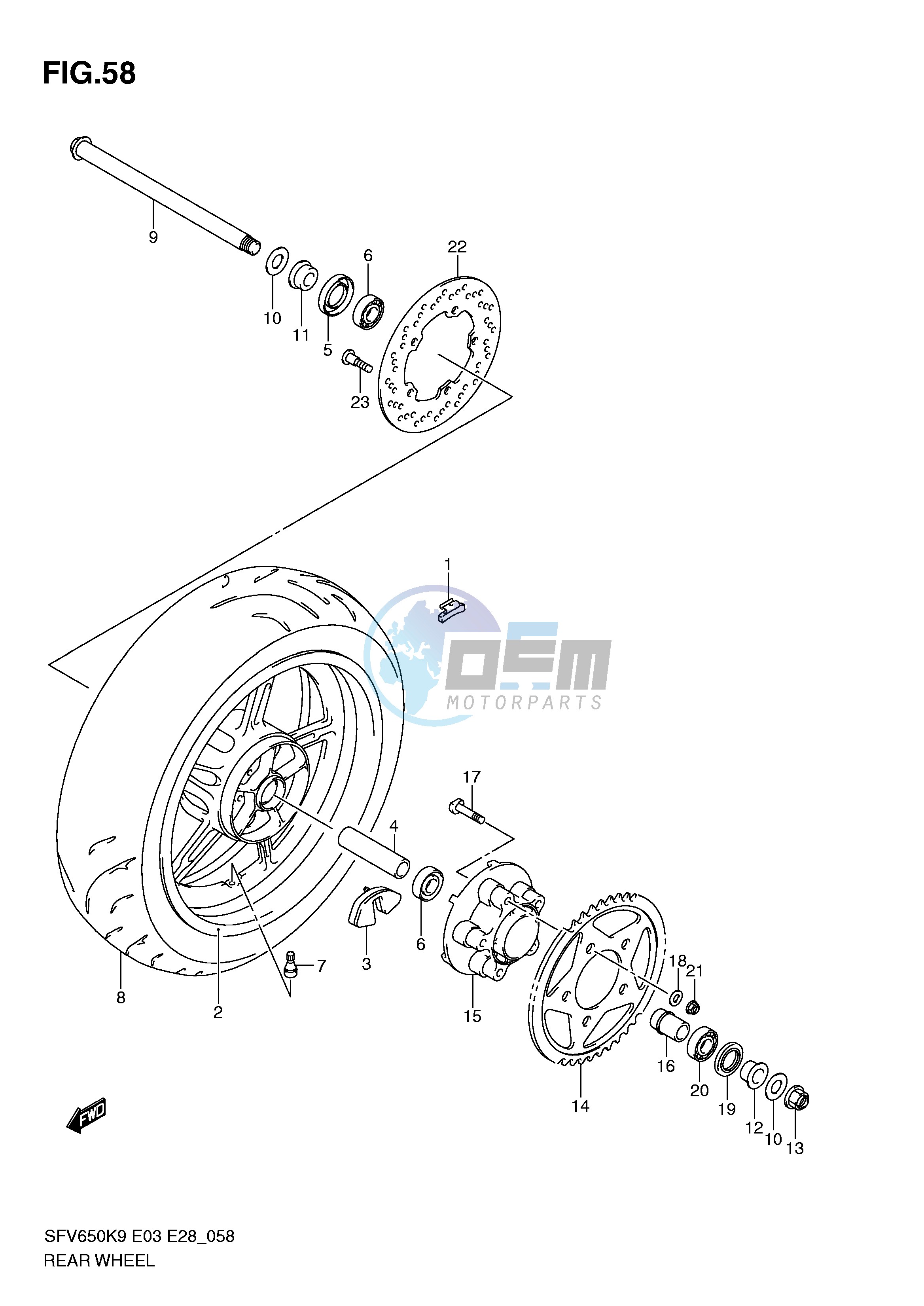 REAR WHEEL (SFV650K9 L0)