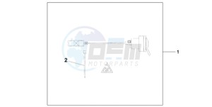 XL700VA9 UK - (E / ABS MKH) drawing 12V DC SOCKET