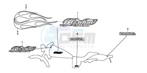 VT750DCB SHADOW SPIRIT drawing MARK (VT750DCA3/VT750DCB3)