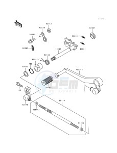 ZX 750 L [NINJA ZX-7] (L1-L3) [NINJA ZX-7] drawing GEAR CHANGE MECHANISM