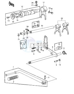 KZ 1000 A [KZ1000] (A3-A4) [KZ1000] drawing GEAR CHANGE MECHANISM -- 79-80 A3_A3A_A4- -