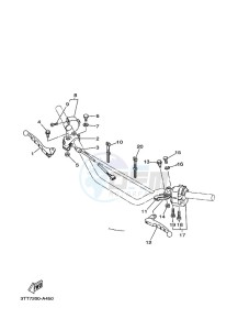 DT125 (3TTX) drawing HANDLE SWITCH & LEVER