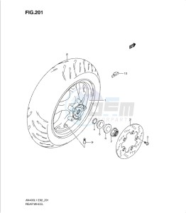 AN400Z drawing REAR WHEEL (AN400L1 E19)