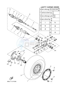 YXE700ES YXE70WPSG WOLVERINE R-SPEC EPS SE (BN52) drawing REAR WHEEL