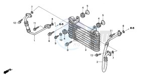 TRX400FA FOURTRAX AT drawing OIL COOLER