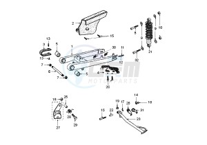 XPS SM - 50 cc drawing REAR ARM