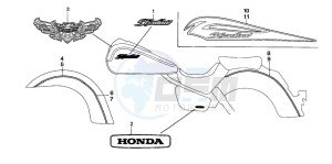 VT750CA drawing MARK