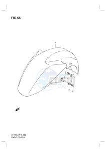 UH125Z BURGMAN EU drawing FRONT FENDER