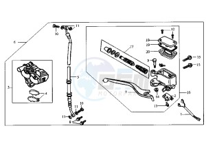 JET - 100 cc drawing FRONT BRAKE SYSTEM