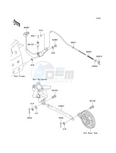 KLX 110 A (KLX110 MONSTER ENERGY) (A6F-A9FA) A6F drawing BRAKE PEDAL