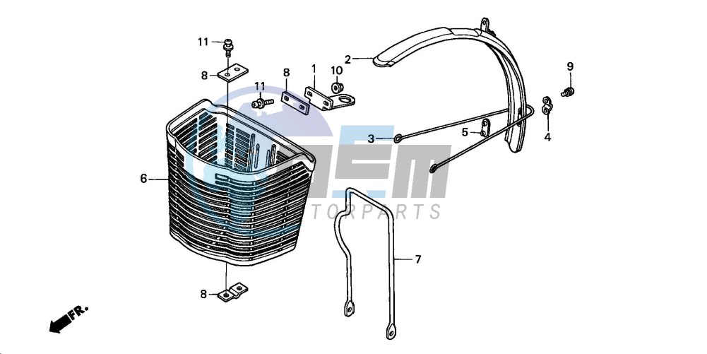 FRONT FENDER/FRONT BASKET