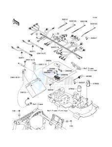 KVF 650 G [BRUTE FORCE 650 4X4I HARDWOODS GREEN HD] (G6F-G9F) G7F drawing CHASSIS ELECTRICAL EQUIPMENT