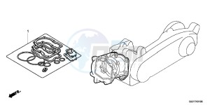 NSC50E Vision 50 - NSC50E UK - (E) drawing GASKET KIT A