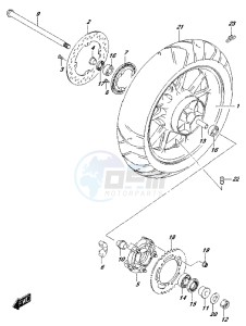 DL650 drawing REAR WHEEL (DL650AUEL7 E21)