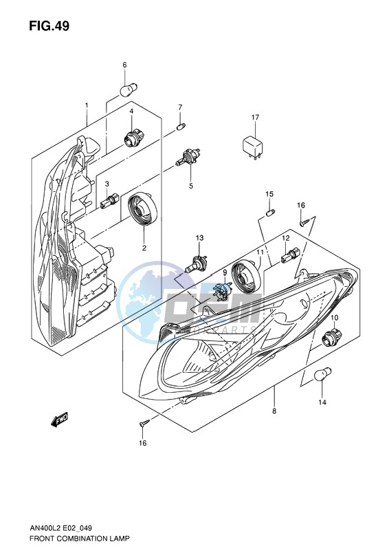 FRONT COMBINATION LAMP