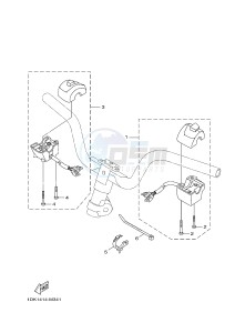 XC125R YW125 SKYLINER S (2PE2) drawing HANDLE SWITCH & LEVER