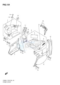 VL800 (E3-E28) VOLUSIA drawing FRAME COVER (VL800TL1 E28)