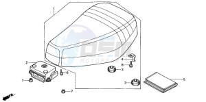 SH50D SCOOPY drawing SEAT (IT/N)