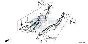 CB650FE CB650F 2ED - (2ED) drawing SIDE COVER