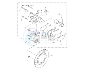 XJ6-N SP 600 drawing REAR BRAKE CALIPER