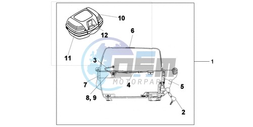 TOP BOX 45L UNPAINTED