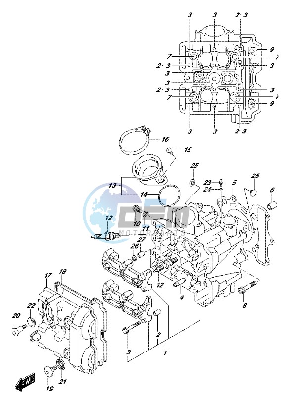 CYLINDER HEAD (FRONT)