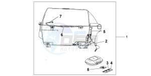 XL600V TRANSALP drawing TOP-BOX 45L