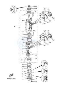 9-9FMHS drawing CRANKSHAFT--PISTON