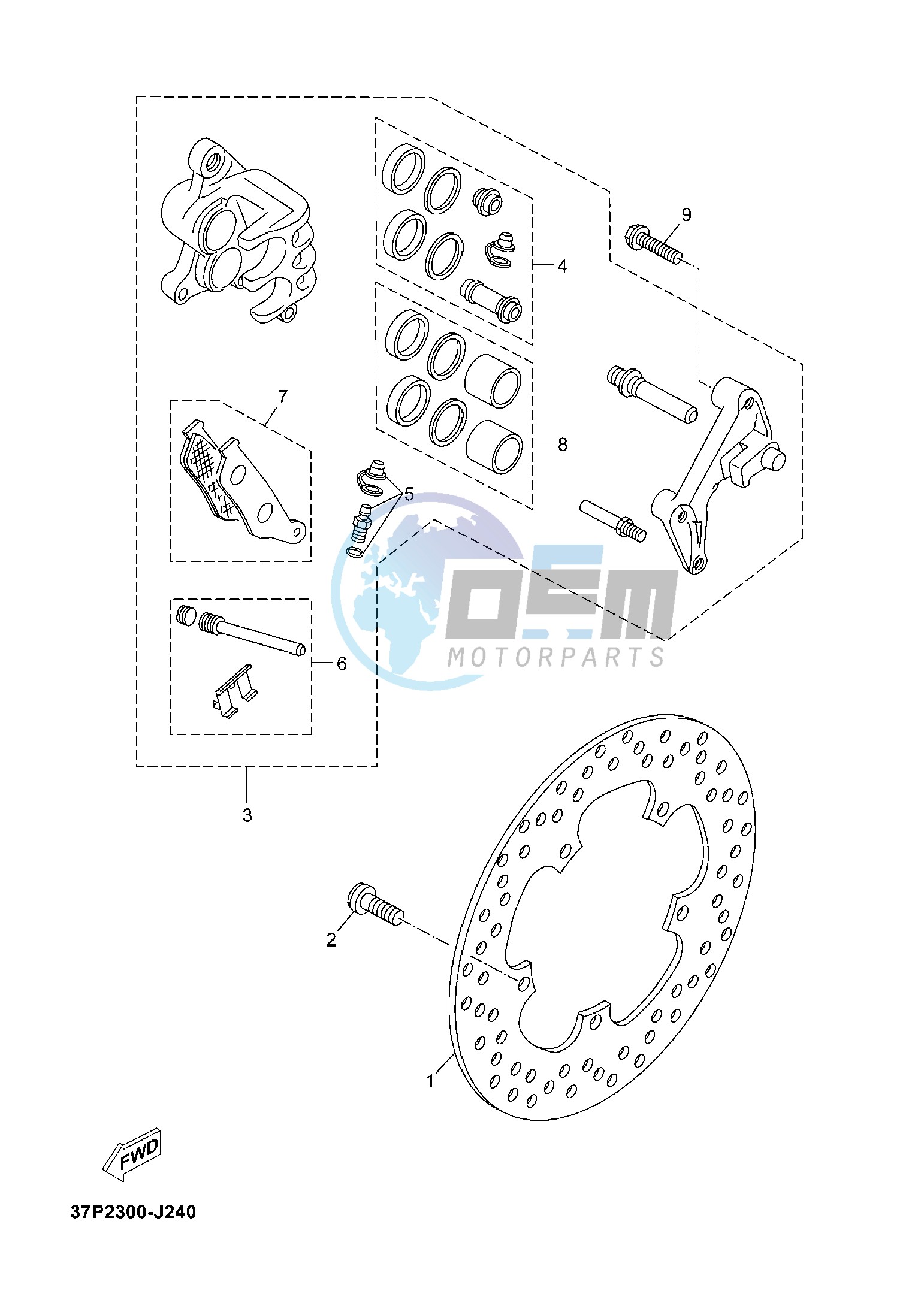 FRONT BRAKE CALIPER